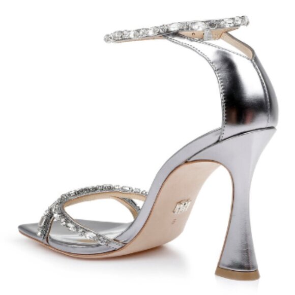 NEW Badgley Mischka Women's Ziana Curvy Stiletto with Gemstone Straps, Size 8 - Picture 9 of 11